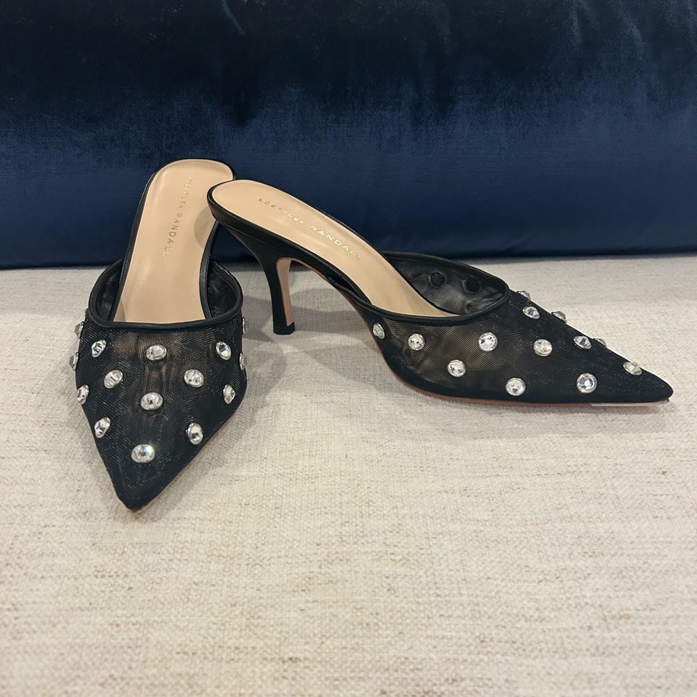 Loeffler Randall Paloma Embellished Mesh Mule